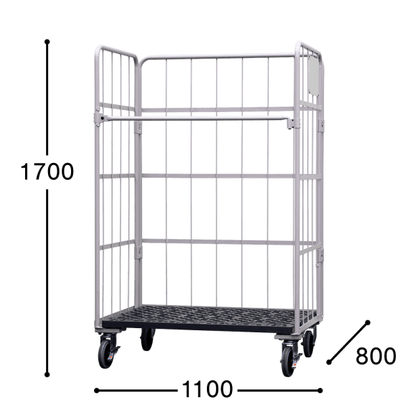 販売終了】【お買い得品】【新品】俺のカゴ台車 アイボリー W1100×D800