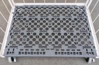 【販売終了】【お買い得品】【新品】俺のカゴ台車　アイボリー　W1100×D800×H1700