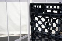 【販売終了】【お買い得品】【新品】俺のカゴ台車　アイボリー　W1100×D800×H1700