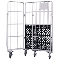 【販売終了】【お買い得品】【新品】俺のカゴ台車　アイボリー　W1100×D800×H1700