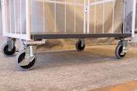 【新品】俺のカゴ台車　ベージュ　W1100×D800×H1700