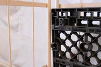 【新品】俺のカゴ台車　ベージュ　W1100×D800×H1700