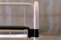 【新品】天使のカゴ台車　ベージュ　W850×D650×H1100　両面折りたたみ式【軽量・小型カゴ台車】