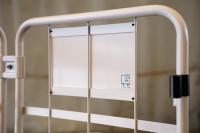 【新品】天使のカゴ台車　ベージュ　W850×D650×H1100　両面折りたたみ式【軽量・小型カゴ台車】