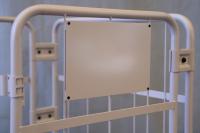 【新品】天使のカゴ台車　ベージュ　W850×D650×H1100　両面折りたたみ式【軽量・小型カゴ台車】