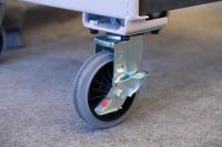 【新品】天使のカゴ台車　ベージュ　W850×D650×H1100　両面折りたたみ式【軽量・小型カゴ台車】