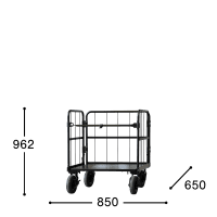 【アウトレット】クロウディ LOW ブラック  W850×D650×H962