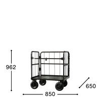 【新品】 クロウディ LOW ブラック  W850×D650×H962