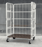 【販売終了】【中古】俺のカゴ台車　上下観音扉付き　W1100×D800×H1700【限定1台】