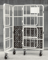 【販売終了】【中古】俺のカゴ台車　上下観音扉付き　W1100×D800×H1700【限定1台】