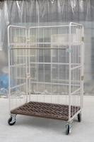 【販売終了】【中古】俺のカゴ台車 パタメル　W1100×D800×H1700　両面パタパタ折りたたみ式【未使用品】