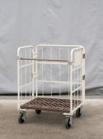 【販売終了】【美品中古】天使のカゴ台車 パタメル　W850×D650×H1100　両面パタパタ折りたたみ式【背の低いカゴ台車】【限定1台】