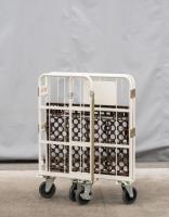 【販売終了】【美品中古】天使のカゴ台車 パタメル　W850×D650×H1100　両面パタパタ折りたたみ式【背の低いカゴ台車】【限定1台】