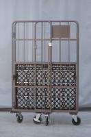 【販売終了】【中古】俺のカゴ台車 パタメル　W1100×D800×H1700　両面パタパタ折りたたみ式