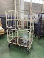 【販売終了】【中古】俺のカゴ台車　上下観音扉付き　W1100×D800×H1700【限定1台！】