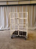 【販売終了】【美品中古】俺のカゴ台車　上下観音扉付き　W1100×D800×H1700【引取限定商品】【限定1台】