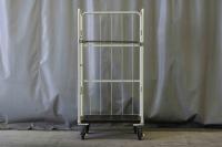 【販売終了】【中古】俺のカゴ台車　アイボリー　W850×D650×H1700【レンタル使用品】