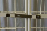 【販売終了】【中古】俺のカゴ台車　アイボリー　W1100×D800×H1700　上下観音扉付き【レンタル使用品】