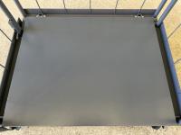 【販売終了】【中古】天使のカゴ台車Light　ブルーグレー　W850×D650×H1100　アルミ製　耐荷重200kg　両面折りたたみ式【軽量・小型カゴ台車】