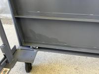 【販売終了】【中古】天使のカゴ台車Light　ブルーグレー　W850×D650×H1100　アルミ製　耐荷重200kg　両面折りたたみ式【軽量・小型カゴ台車】