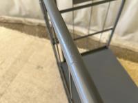 【販売終了】【中古】天使のカゴ台車Light　ブルーグレー　W850×D650×H1100　アルミ製　耐荷重200kg　両面折りたたみ式【軽量・小型カゴ台車】