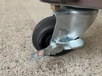 【販売終了】【中古】天使のカゴ台車Light　ココアブラウン　W850×D650×H1100　アルミ製　耐荷重200kg　両面折りたたみ式【軽量・小型カゴ台車】