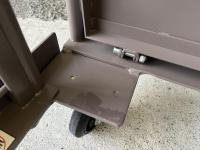 【販売終了】【中古】天使のカゴ台車Light　ココアブラウン　W850×D650×H1100　アルミ製　耐荷重200kg　両面折りたたみ式【軽量・小型カゴ台車】