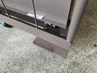 【販売終了】【中古】天使のカゴ台車Light　ココアブラウン　W850×D650×H1100　アルミ製　耐荷重200kg　両面折りたたみ式【軽量・小型カゴ台車】