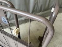 【販売終了】【中古】天使のカゴ台車Light　ココアブラウン　W850×D650×H1100　アルミ製　耐荷重200kg　両面折りたたみ式【軽量・小型カゴ台車】