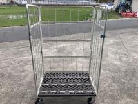 【販売終了】【GJサンクスセール品】【中古】俺のカゴ台車　アイボリー　W1100×D800×H1700