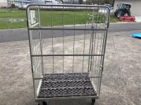 【販売終了】【GJサンクスセール品】【中古】俺のカゴ台車　アイボリー　W1100×D800×H1700