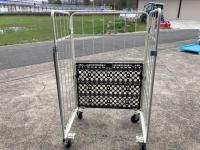 【販売終了】【GJサンクスセール品】【中古】俺のカゴ台車　アイボリー　W1100×D800×H1700