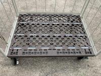 【販売終了】【GJサンクスセール品】【中古】俺のカゴ台車　アイボリー　W1100×D800×H1700