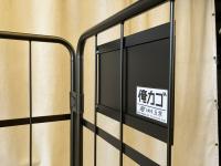 【販売終了】【中古美品】俺のカゴ台車　ブラック　W1100×D800×H1700　両面折りたたみ式