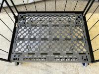 【販売終了】【中古美品】俺のカゴ台車　ブラック　W1100×D800×H1700　両面折りたたみ式