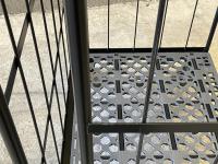 【販売終了】【中古美品】俺のカゴ台車　ブラック　W1100×D800×H1700　両面折りたたみ式