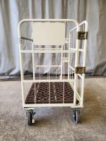 【販売終了】【限定1台】【中古美品】天使のカゴ台車 パタメル　W850×D650×H1100　両面パタパタ折りたたみ式【背の低いカゴ台車】