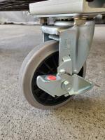 【販売終了】【限定1台】【中古美品】天使のカゴ台車 パタメル　W850×D650×H1100　両面パタパタ折りたたみ式【背の低いカゴ台車】