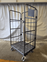 【中古】俺のカゴ台車　ブラック　W850×D650×H1700