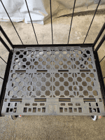 【中古】俺のカゴ台車　ブラック　W850×D650×H1700