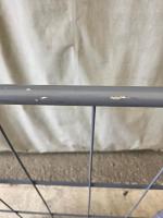 【販売終了】【中古】【限定1台】天使のカゴ台車Light　ブルーグレー　W850×D650×H1100　アルミ製　耐荷重200kg　両面折りたたみ式【軽量・小型カゴ台車】