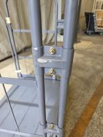 【販売終了】【中古】【限定1台】天使のカゴ台車Light　ブルーグレー　W850×D650×H1100　アルミ製　耐荷重200kg　両面折りたたみ式【軽量・小型カゴ台車】