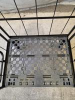 【販売終了】【美品中古】俺のカゴ台車　ブラック　W850×D650×H1700　上下観音扉付き【業界初の規格！】