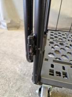 【販売終了】【美品中古】俺のカゴ台車　ブラック　W850×D650×H1700　上下観音扉付き【業界初の規格！】