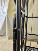 【販売終了】【美品中古】俺のカゴ台車　ブラック　W850×D650×H1700　上下観音扉付き【業界初の規格！】