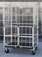 【販売終了】【アウトレット】俺のカゴ台車　上下観音扉付き　W1100×D800×H1700