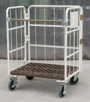 【販売終了】【アウトレット】天使のカゴ台車 パタメル　W850×D650×H1100　両面パタパタ折りたたみ式【背の低いカゴ台車】【限定1台！】