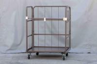 【販売終了】【アウトレット】天使のカゴ台車Light（ライト）ココアブラウン　W850×D650×H1100　アルミ製　耐荷重200kg　パタメル【軽量・小型カゴ台車】【限定1台！】