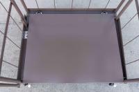 【販売終了】【アウトレット】天使のカゴ台車Light（ライト）ココアブラウン　W850×D650×H1100　アルミ製　耐荷重200kg　パタメル【軽量・小型カゴ台車】【限定1台！】