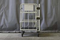 【販売終了】【アウトレット】天使のカゴ台車　アイボリー　W850×D650×H1100　両面折りたたみ式【軽量・小型カゴ台車】【限定2台】